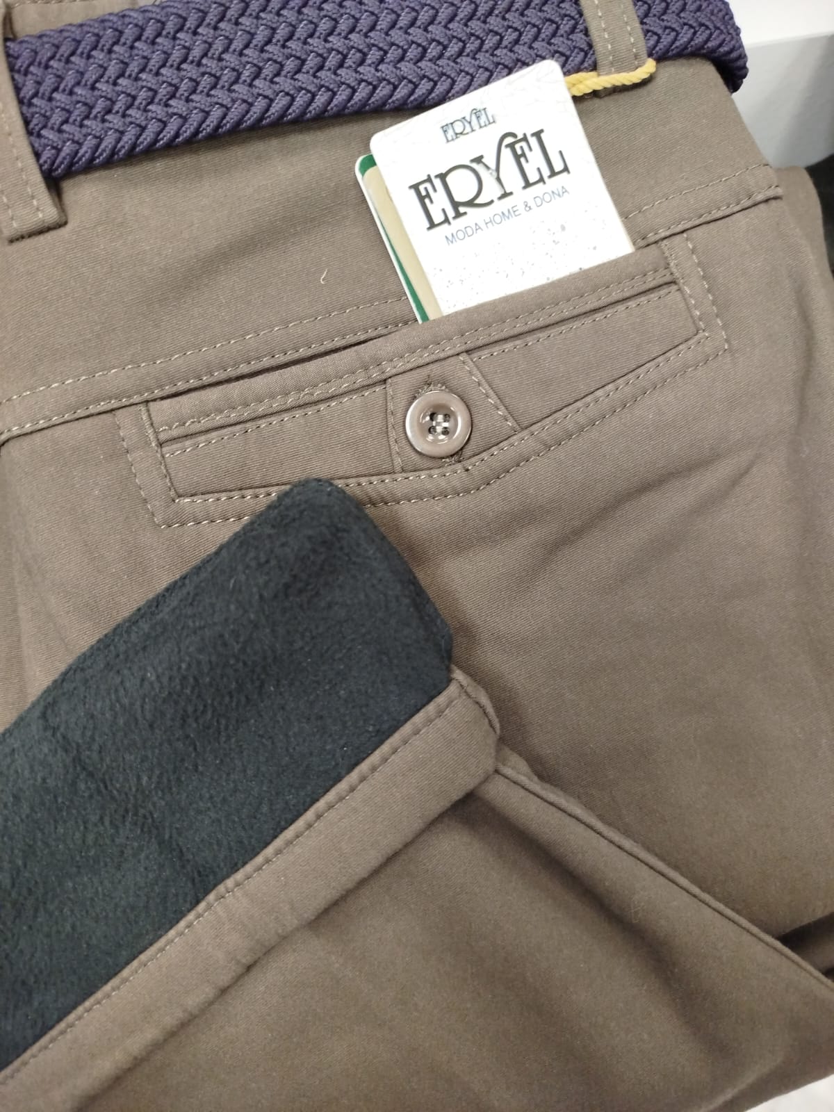 Pantalón Hombre Forrado 2x40€