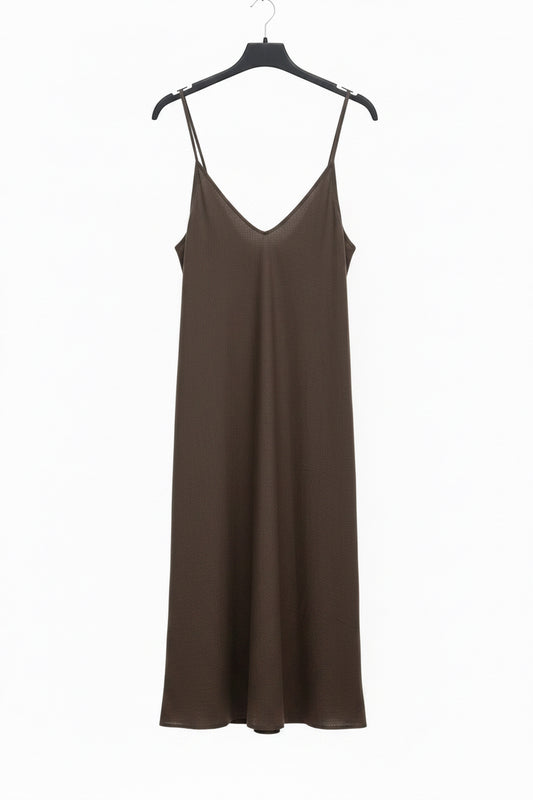 Vestido de tirantes de lino