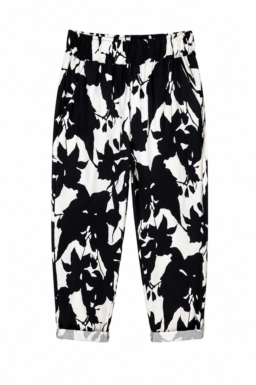 Pantalón estampado bicolor Novedades