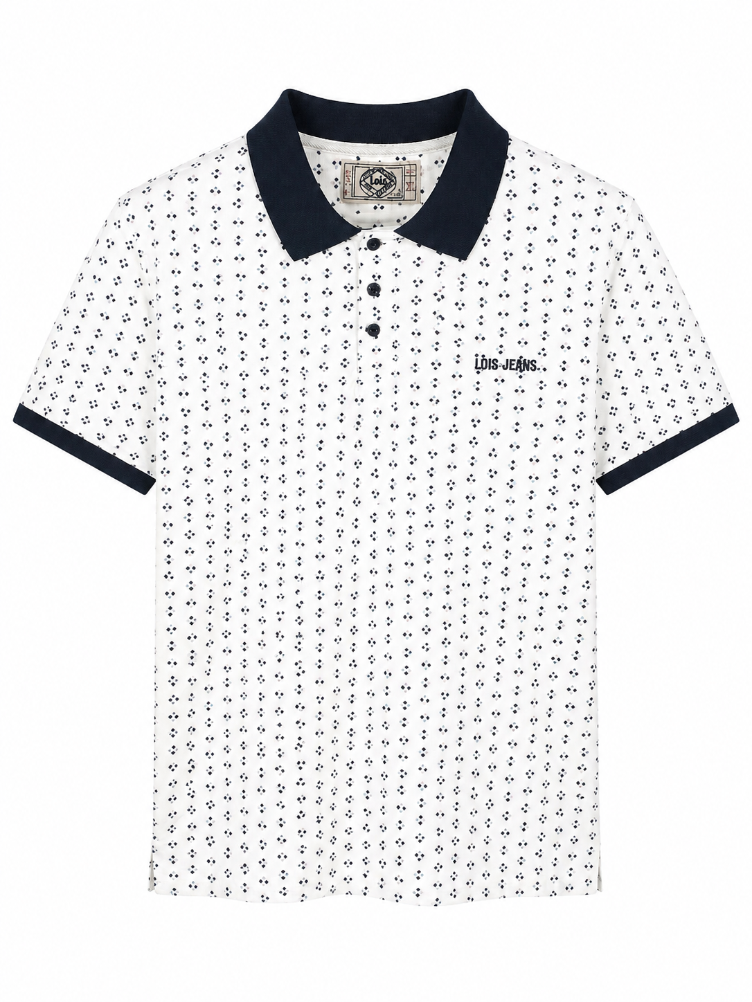 Polo estampado con microprint