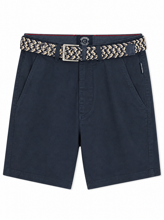 Bermuda chino con cinturón trenzado (varios colores)