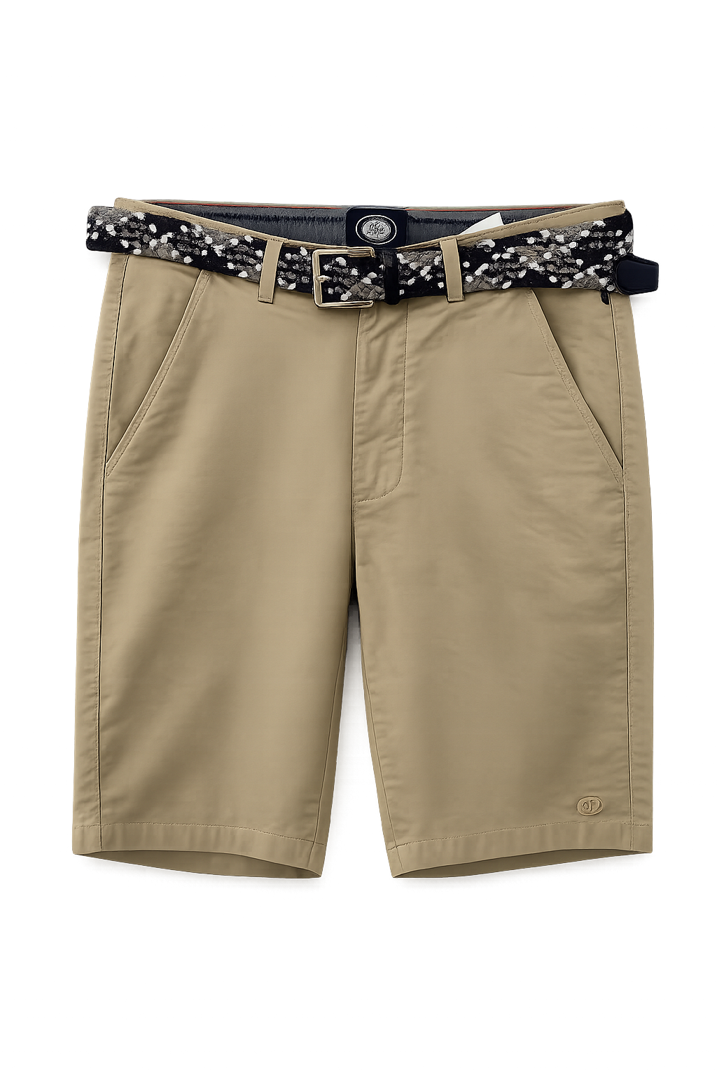 Bermuda chino con cinturón trenzado (varios colores)
