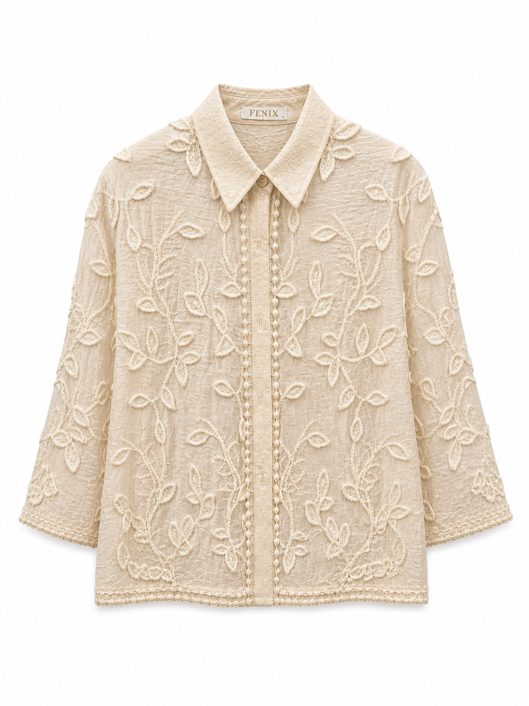 Blusa bordada romántica Novedad