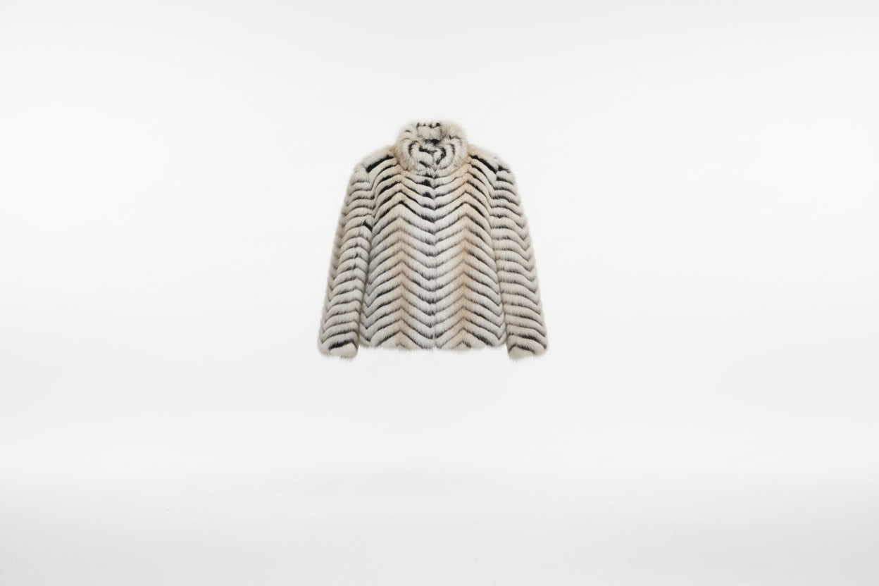 Chaqueta pelo combinado