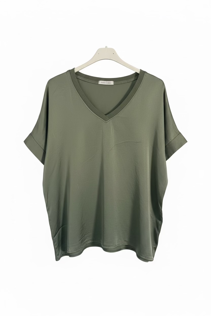 Camiseta de raso