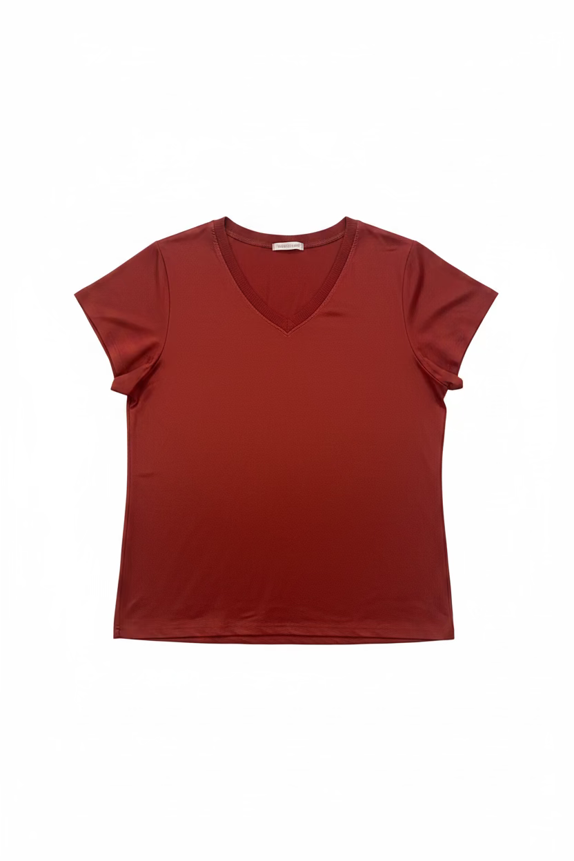 Camiseta de raso