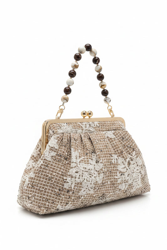 Bolso de mano perlas