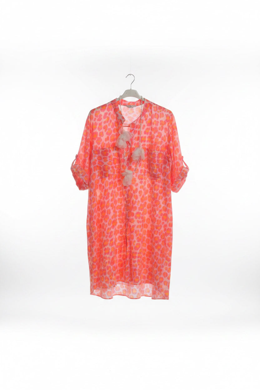 Vestido estampado fluor