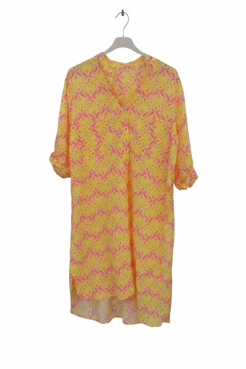 Vestido estampado fluor
