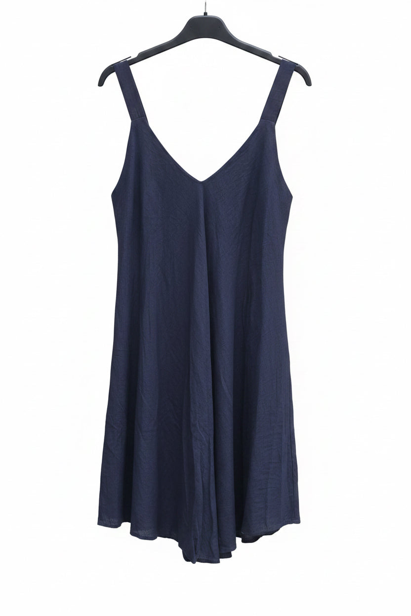 Vestido de tirantes de lino